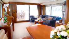 Aurora yacht interior