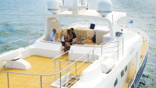Aurora yacht top deck